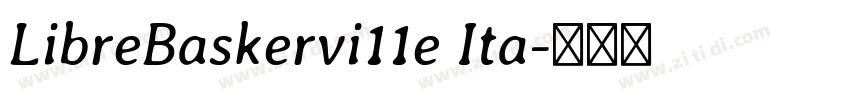 LibreBaskervi11e Ita字体转换